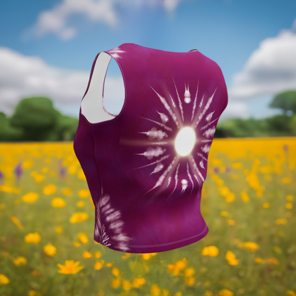Women's Sunburst Dandelion Crop Top