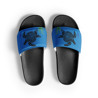 Women's Blue Turtle slides